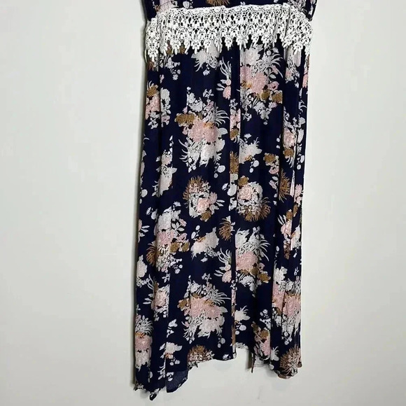 Melrose and Market Women Blue Kimono M - Picture 7 of 12